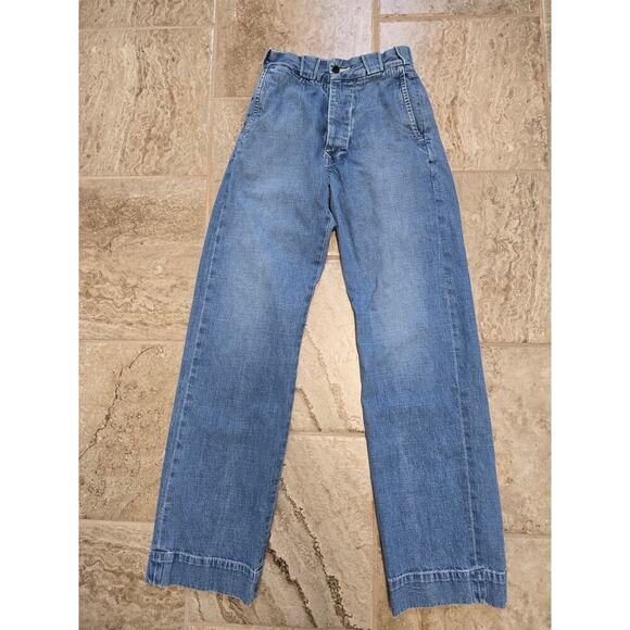 Imogene & Willie kate eames high-rise trouser wide leg chino jeans Size 23 - Picture 7 of 9